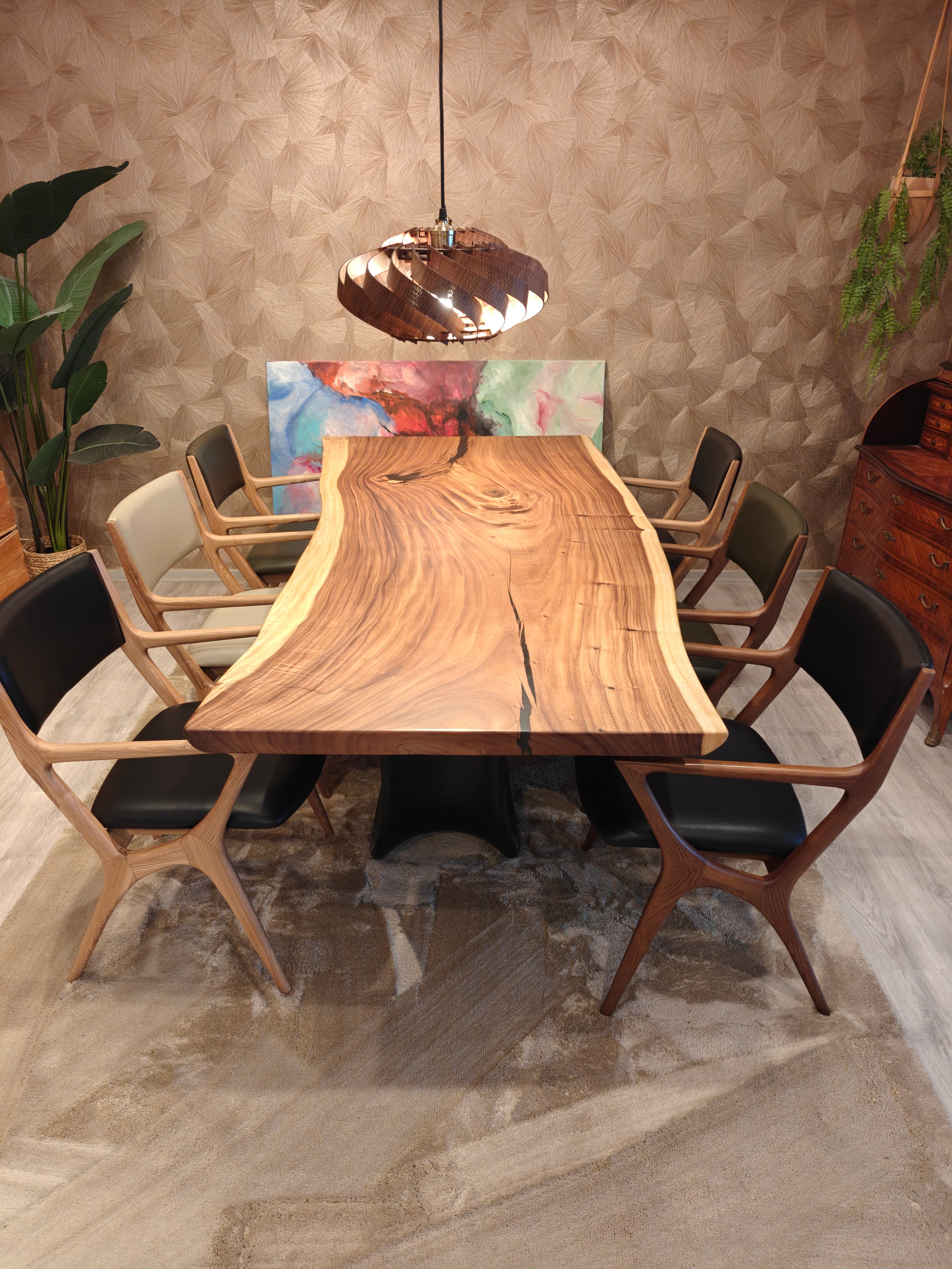 PLANKEBORD | VALNØD | 200 x 90-100 cm