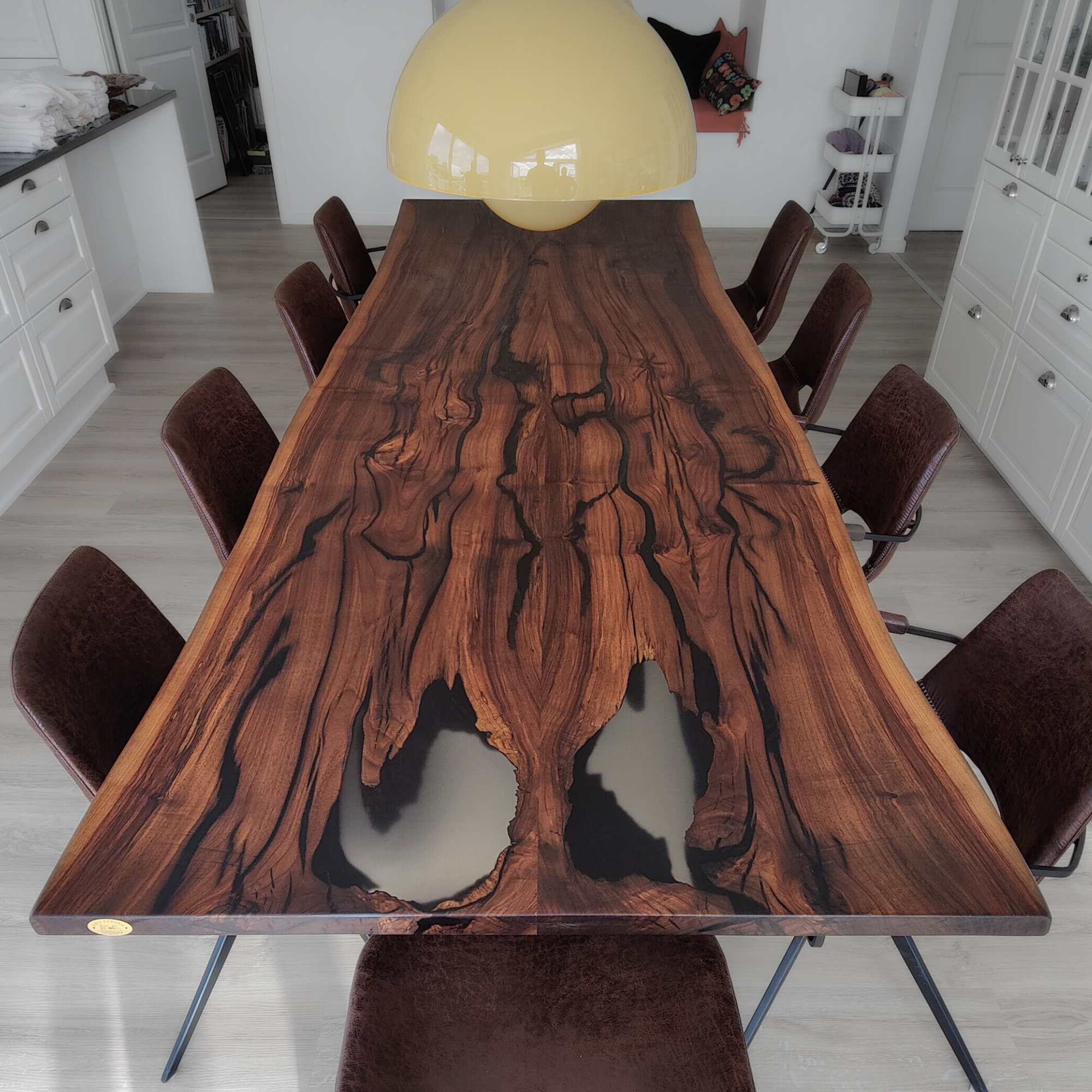 Fransk valnød Plankeborde: 2 planker (Inspirations bord)
