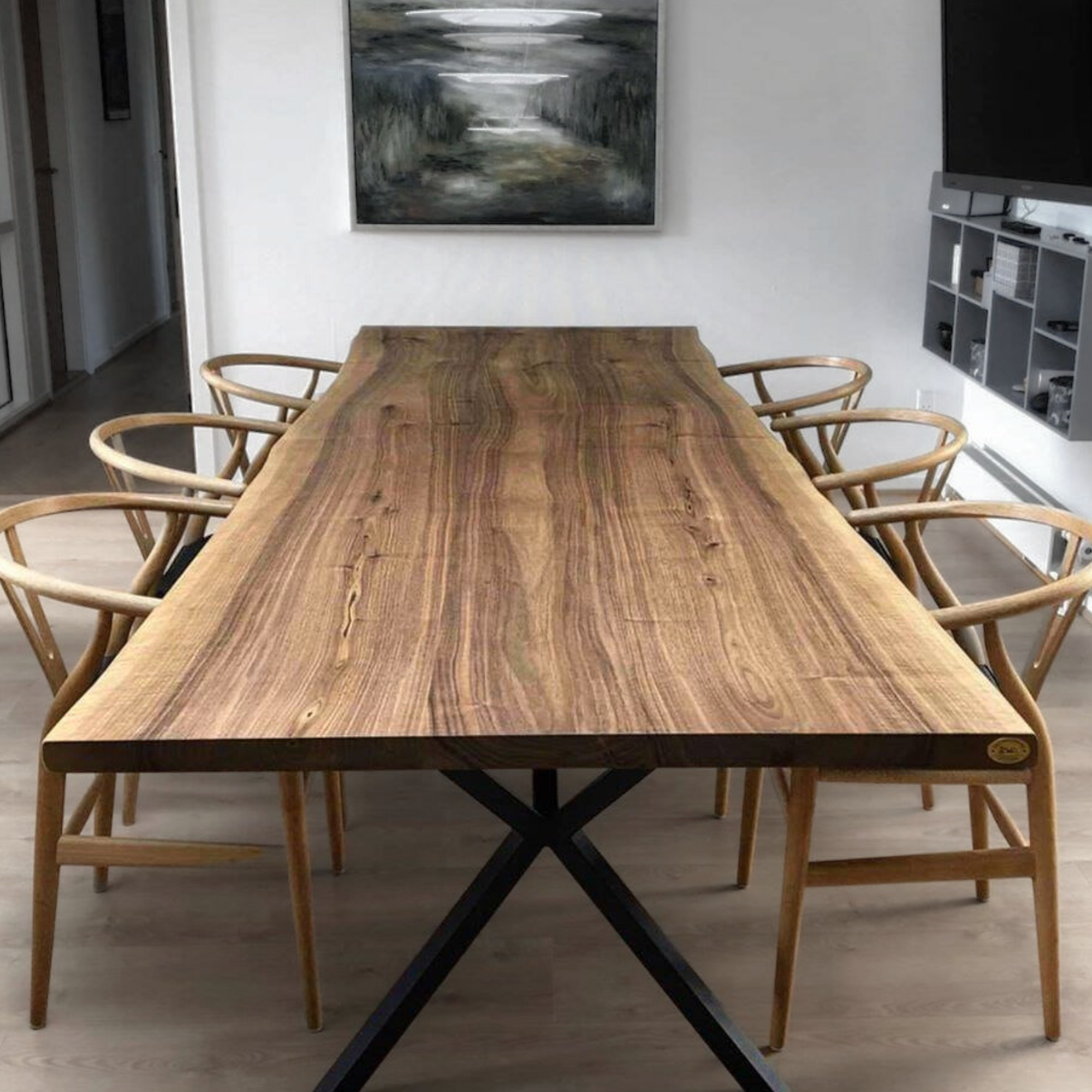 Fransk valnød Plankeborde: 2 planker (Inspirations bord)