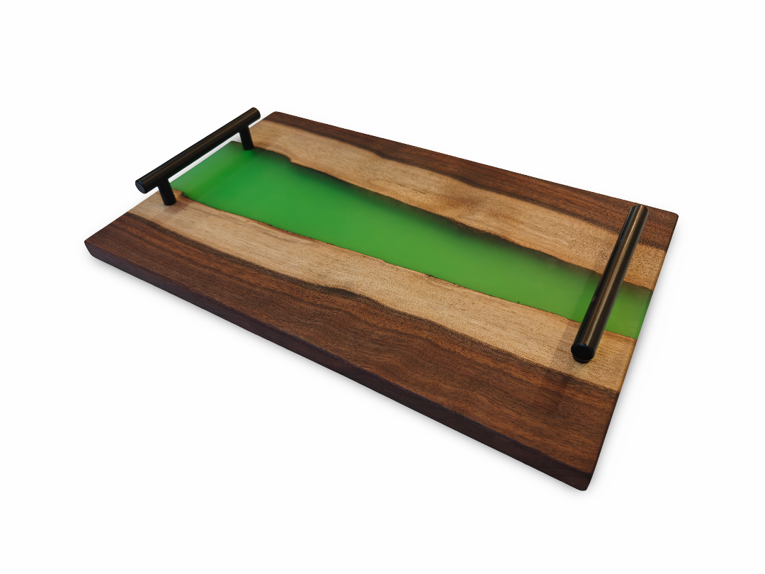 PYNTEBRÆT | KAUKASISK VALNØD | SELVLYSENDE | 29 X 23 CM