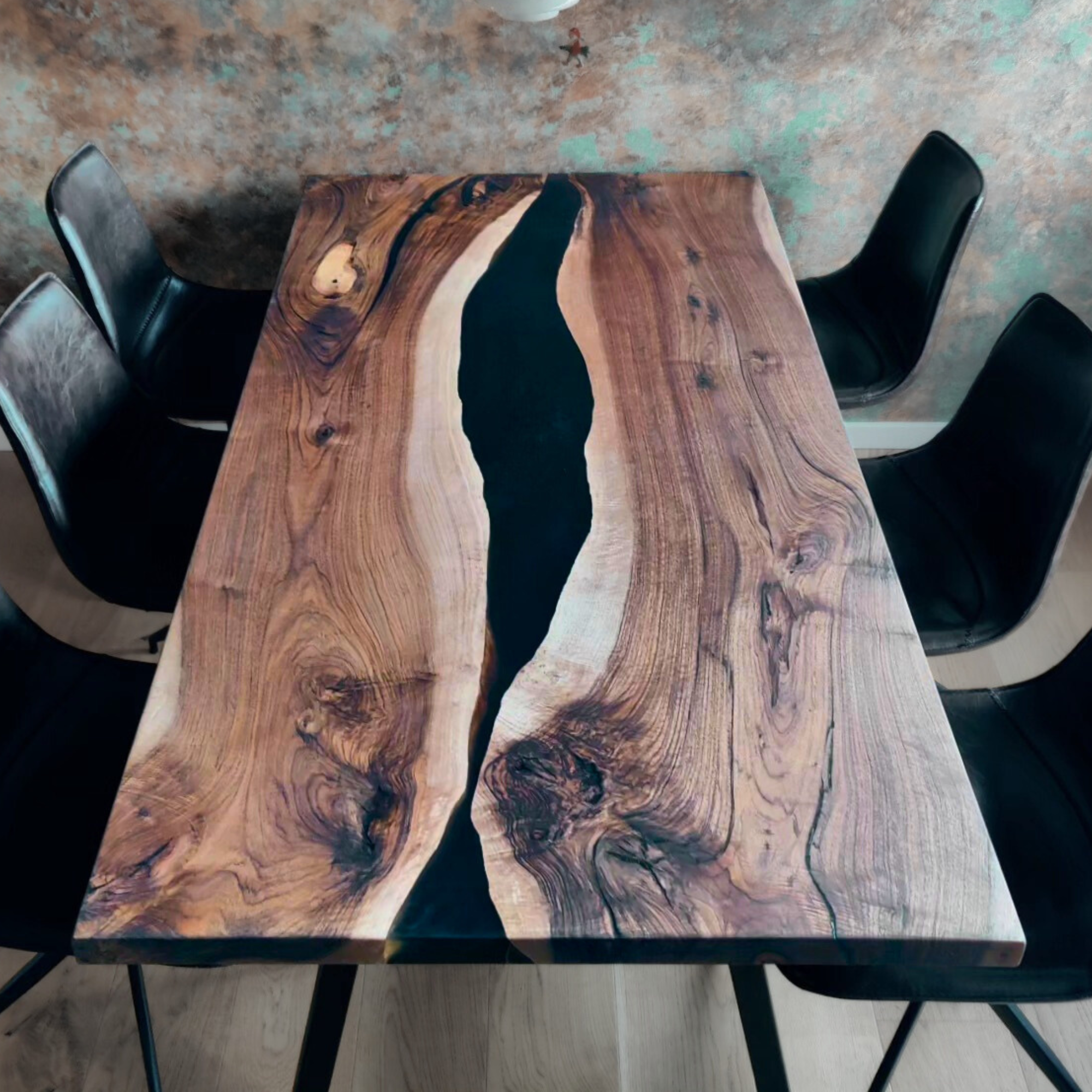 Epoxy franskvalnød Plankeborde (Inspirations bord)