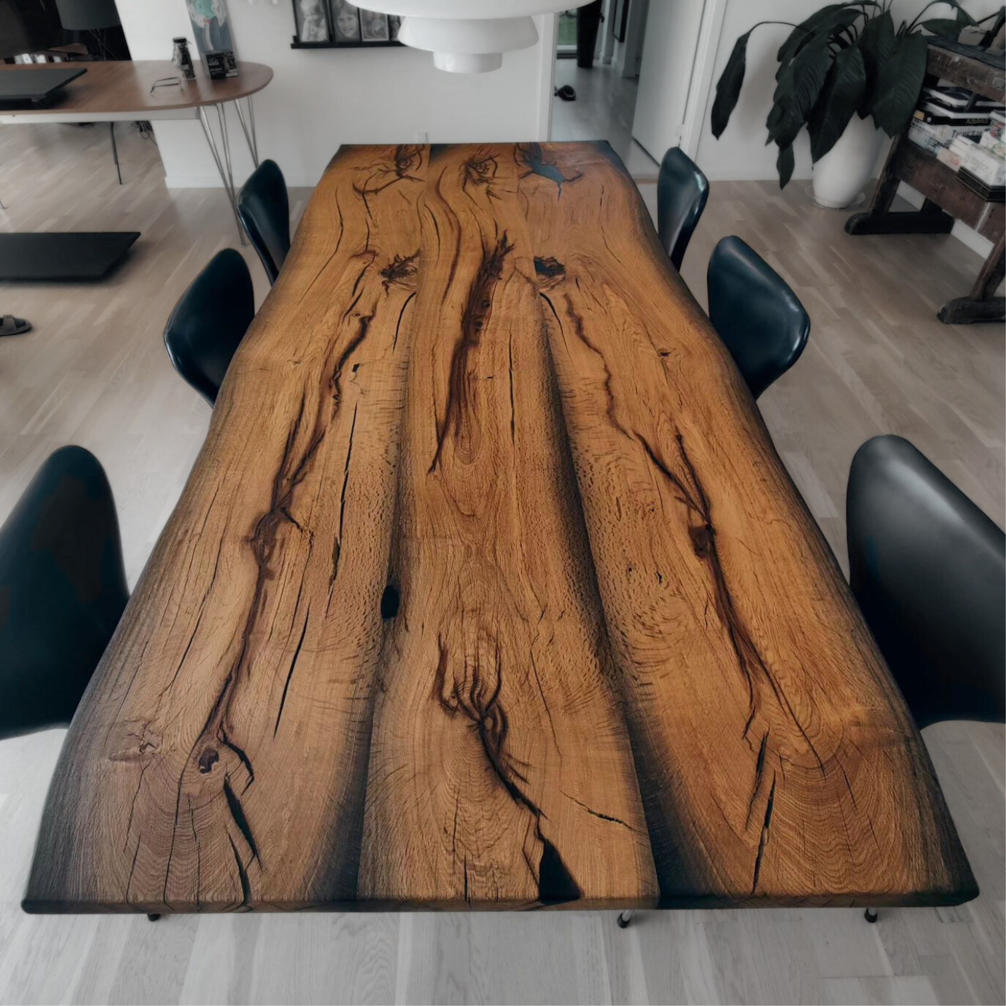 Moseeg Plankeborde: 3 planker (Inspirations bord)